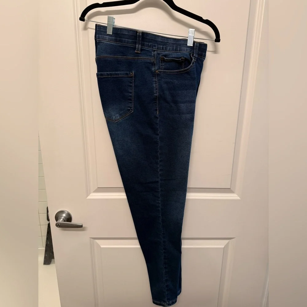 Curve Appeal Dark Blue Denim Jeans - Picture 2 of 4